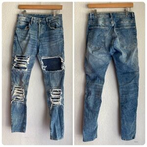 Divided Distressed Blue Jeans for Men